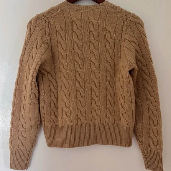 Polo Ralph Lauren Cable Knit Wool Cashmere Cardigan - Picture 9 of 9